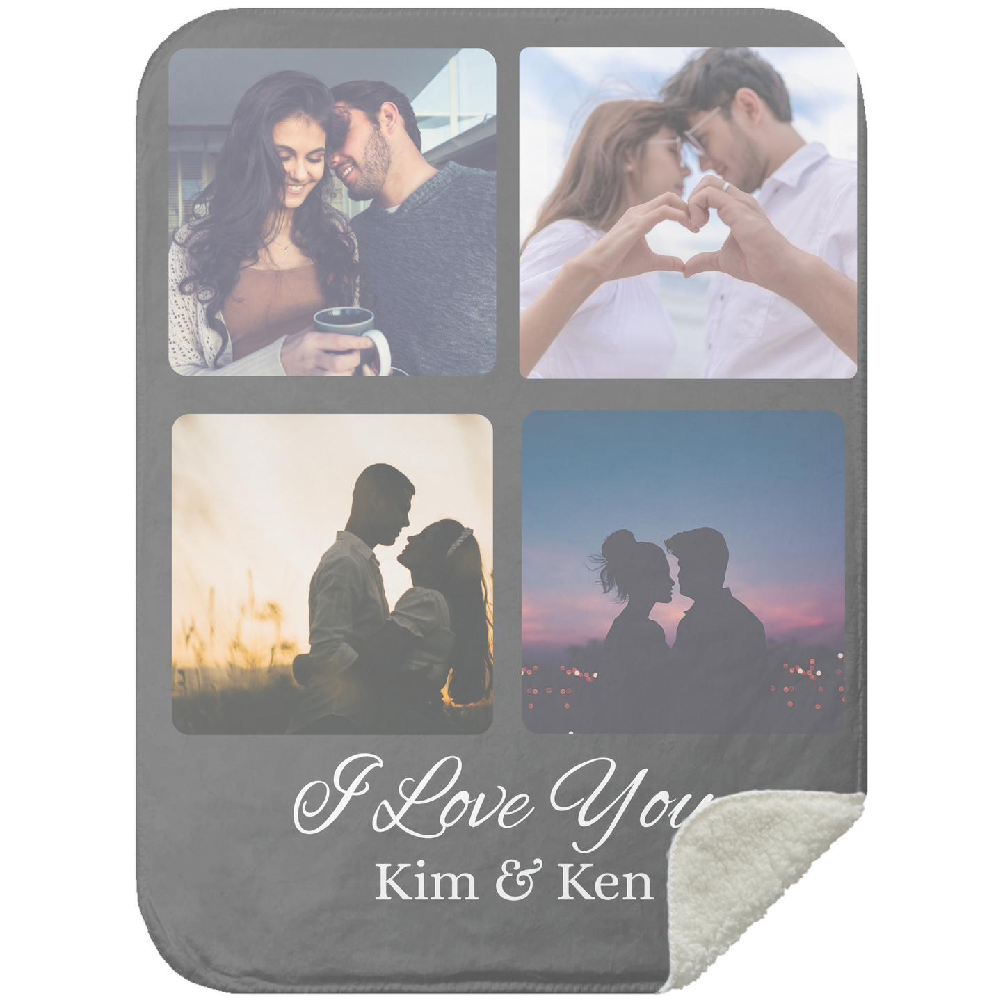 Personalized Couple Blanket