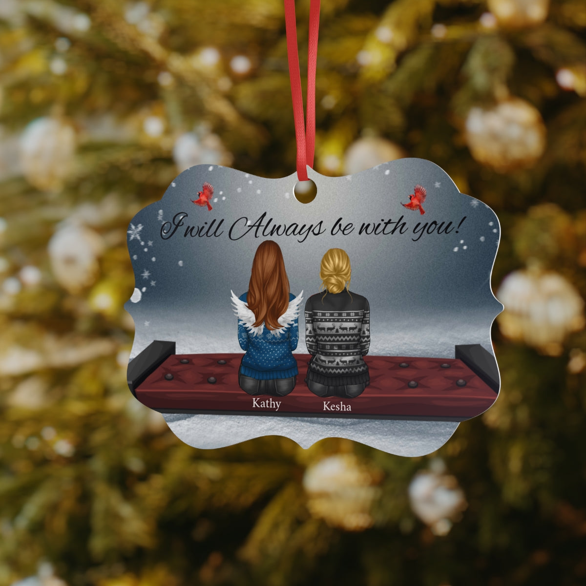 Personalized Angel Aluminum Ornaments, 1pc