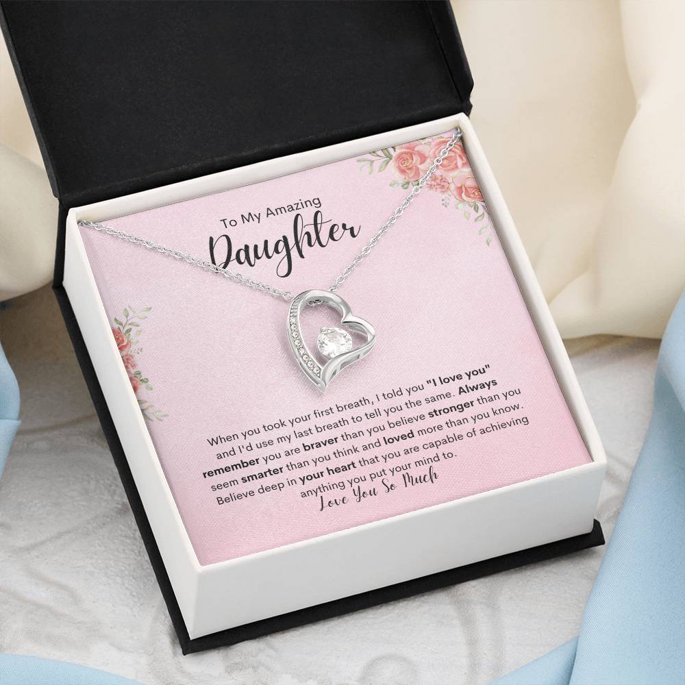 To My Amazing Daughter - Forever Love Necklace