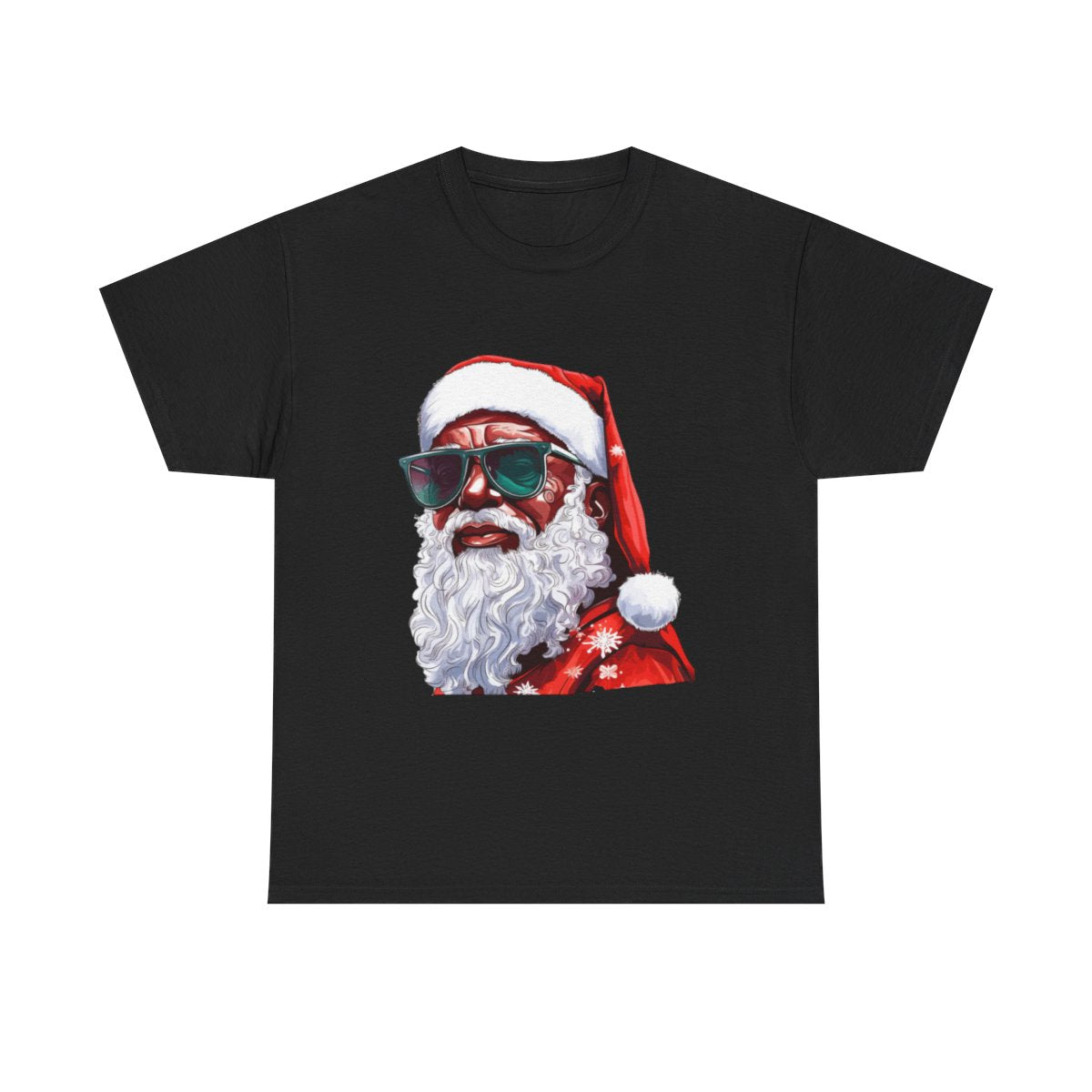 African American Santa Unisex Heavy Cotton Tee
