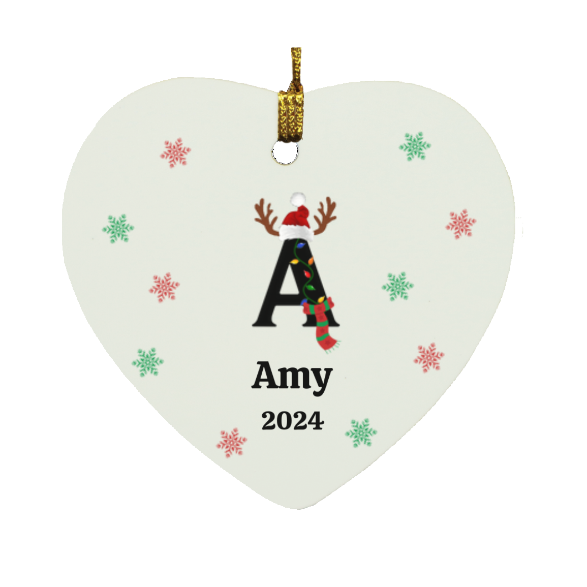 Personalized SUBORNH Heart Ornament