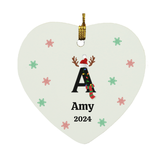 Personalized SUBORNH Heart Ornament