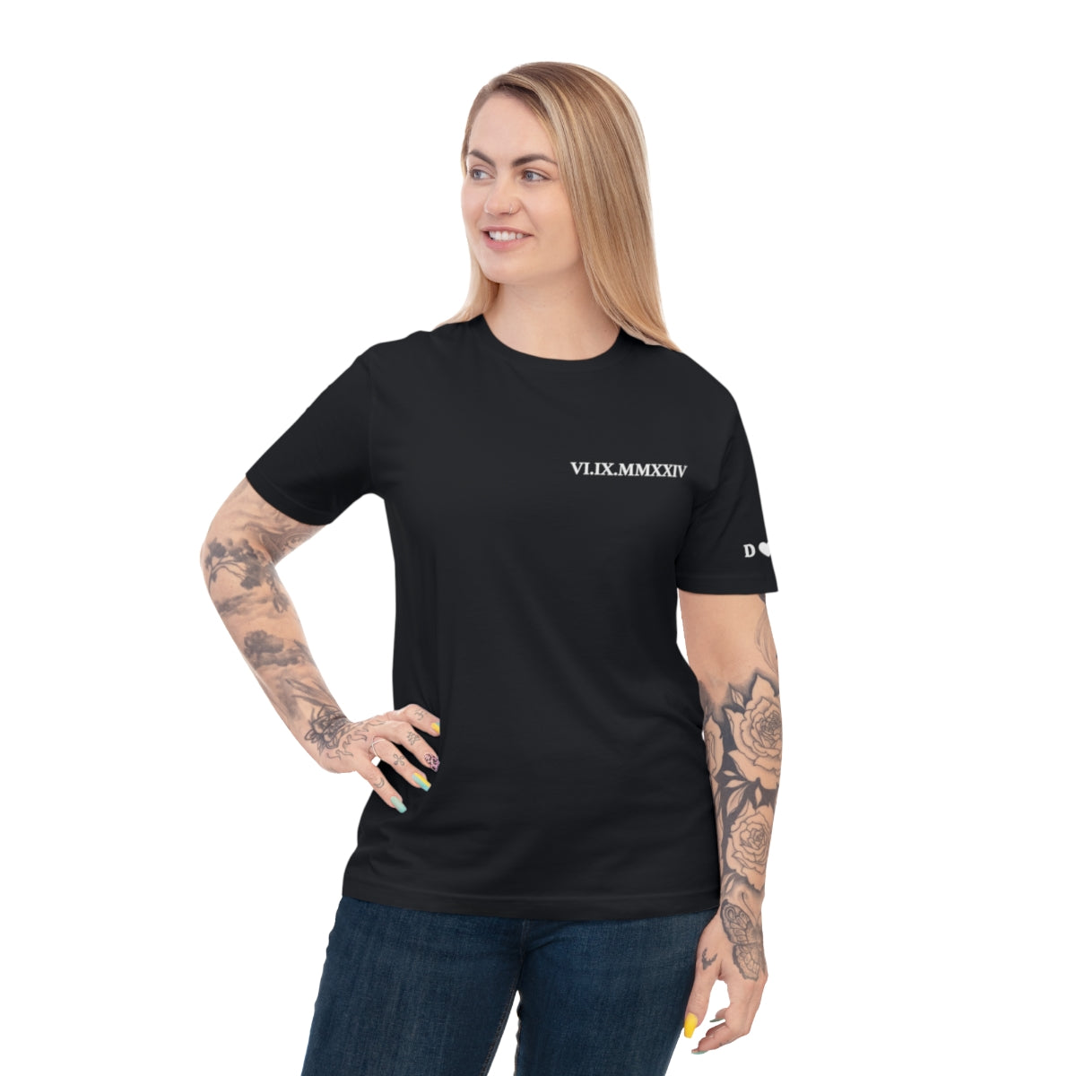 Couples Roman Numeral T-Shirts