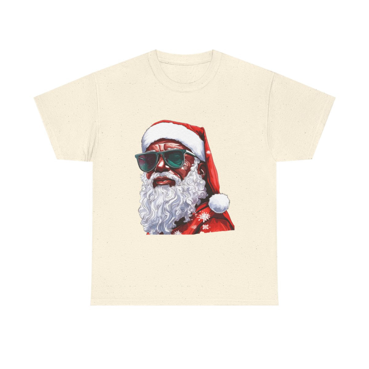 African American Santa Unisex Heavy Cotton Tee