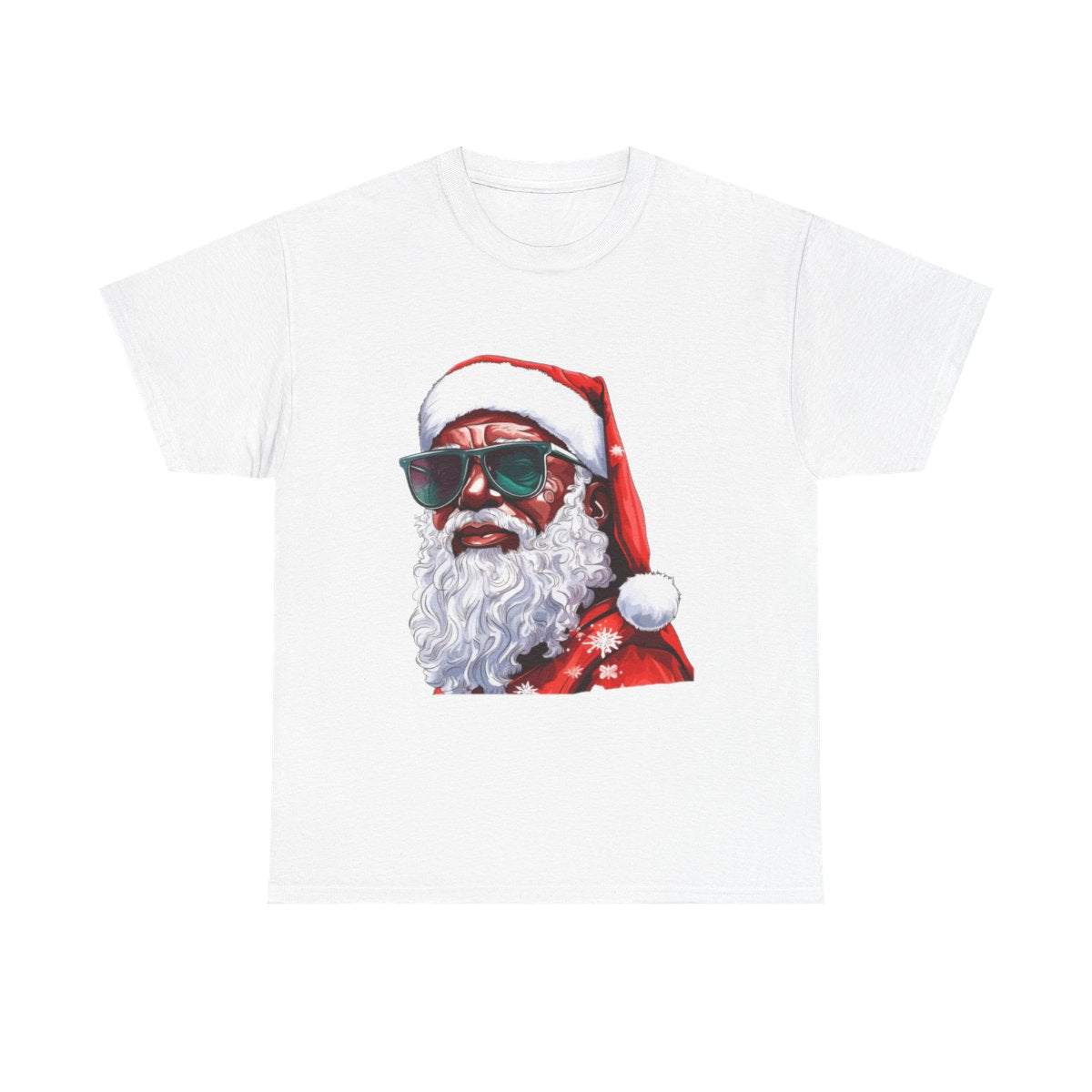 African American Santa Unisex Heavy Cotton Tee