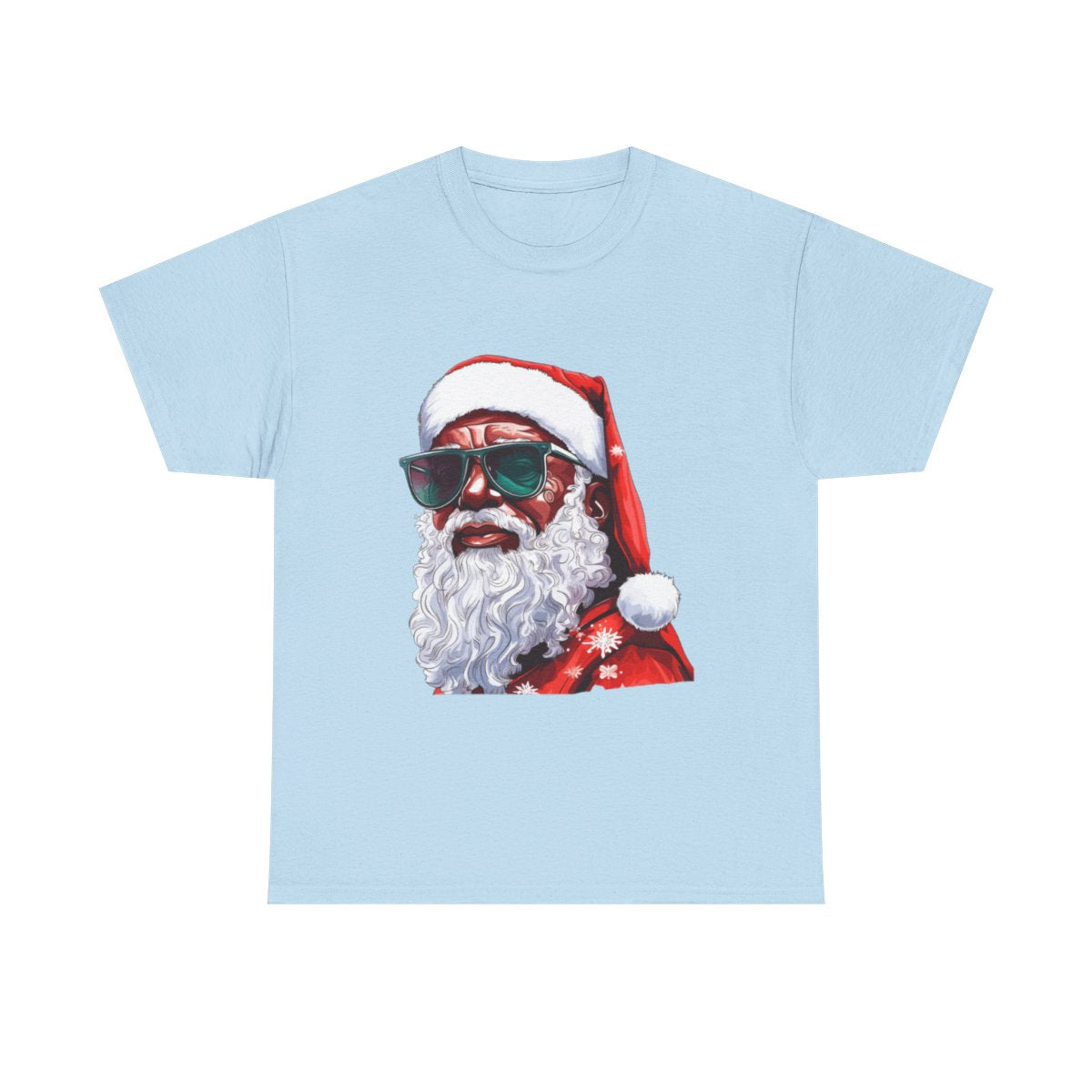 African American Santa Unisex Heavy Cotton Tee