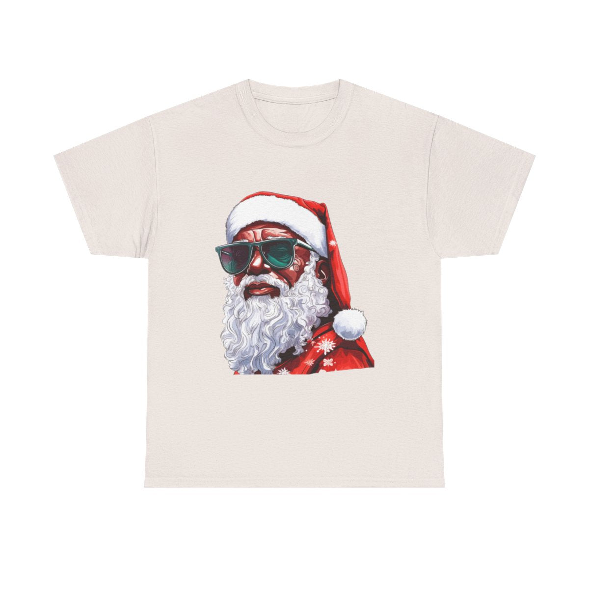 African American Santa Unisex Heavy Cotton Tee